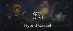 Hybrid Casual category card with adventure artwork